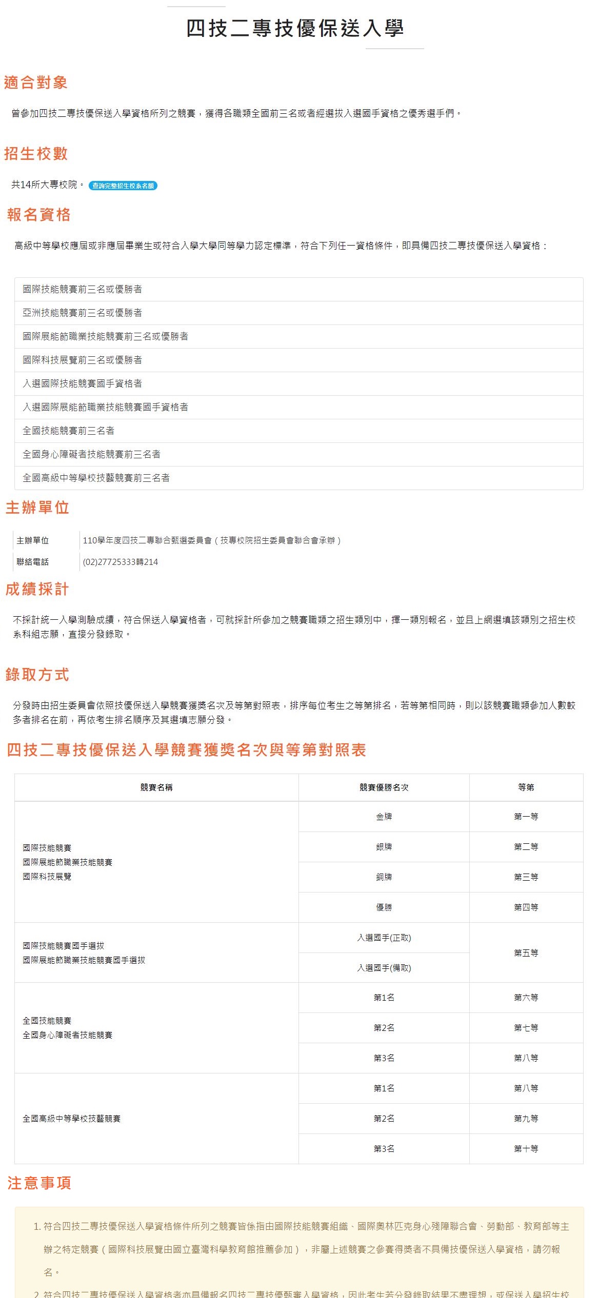 技優保送入學 科大