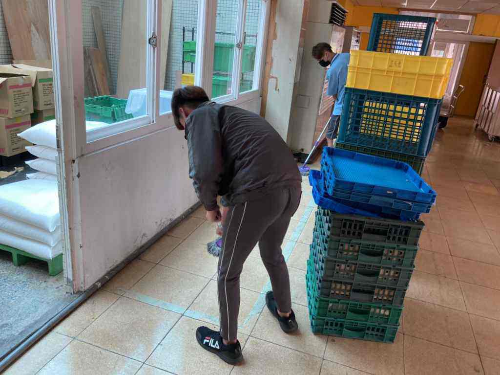 109學年度第2學期學校餐廳消毒作業